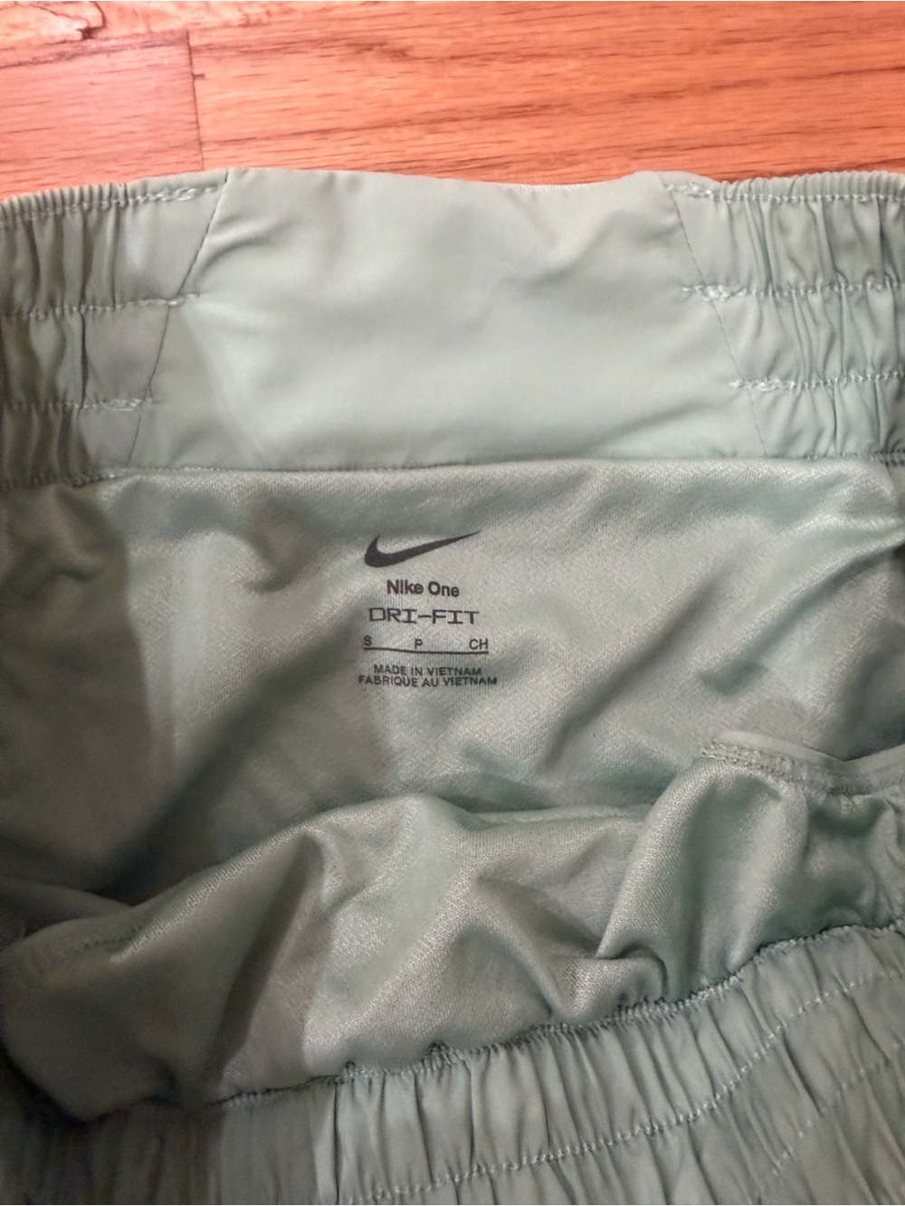 Nike Women’s Sage Green Running Shorts - Picture 2 of 3